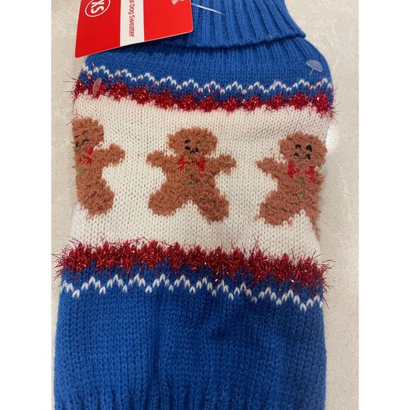 Pet Central Dog sweater XS LOT OF 2 gingerbread and snowflakes new w/tags - Picture 2 of 7
